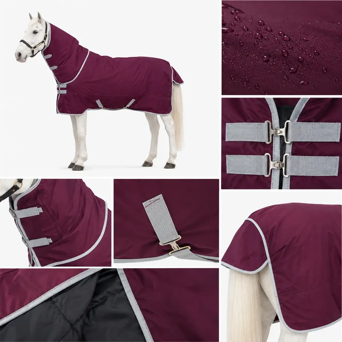 Horse rug quality inspection detail