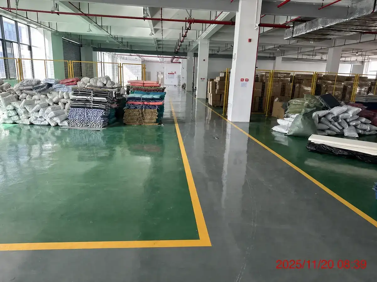 Finished goods and release area