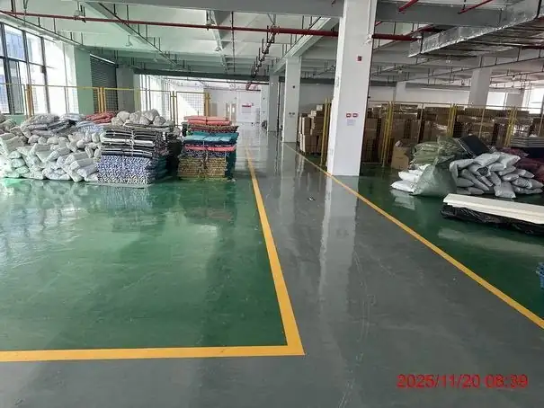 Finished-goods warehouse at Gugoo factory
