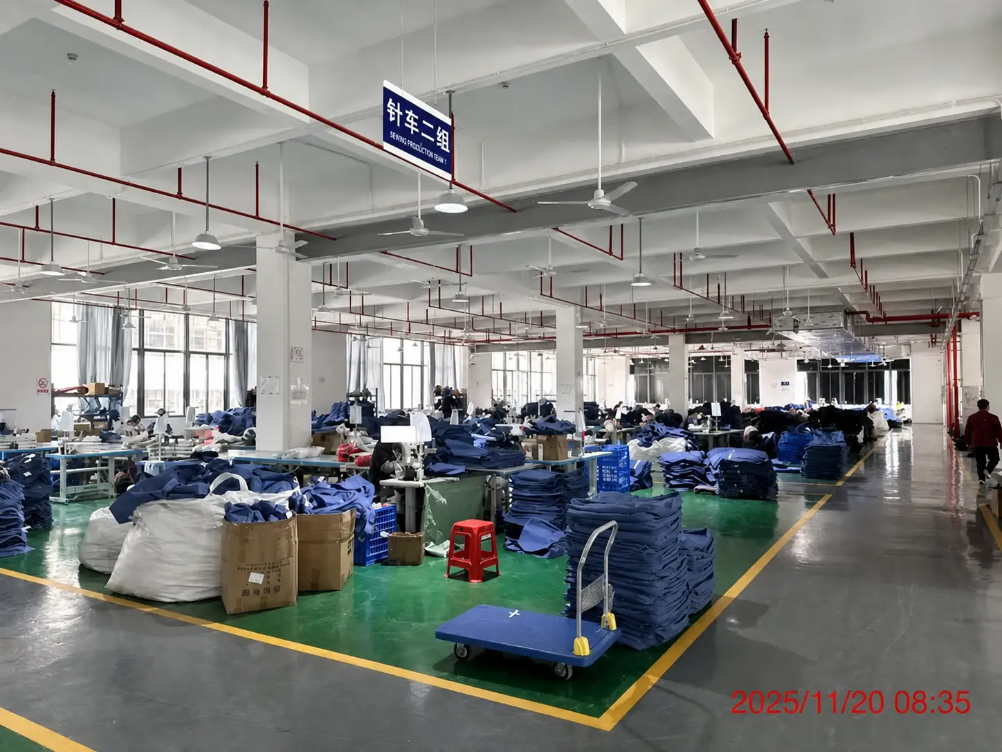 Gugoo physical sewing production floor