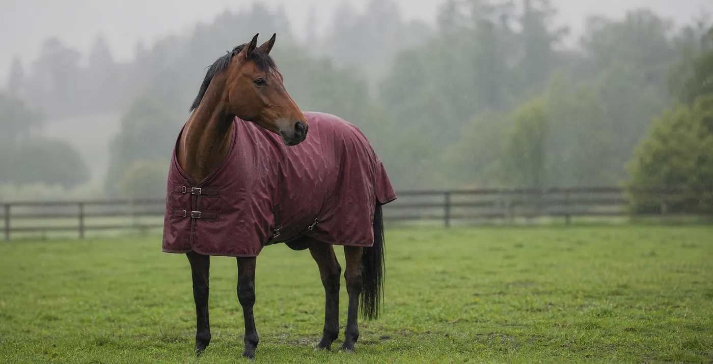Waterproof turnout horse rug
