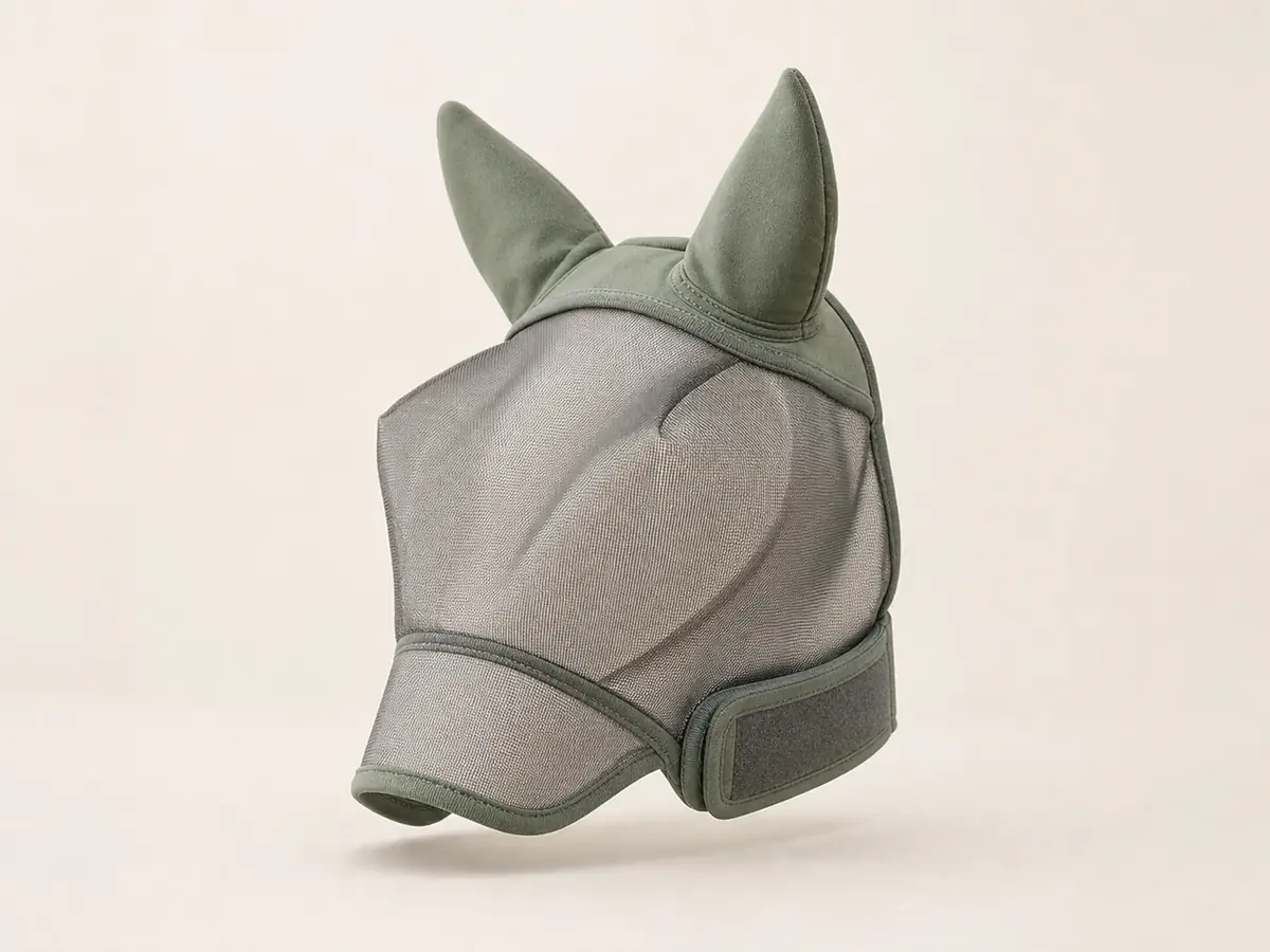 Fly masks & ear bonnets — Structured mesh mask with ears and nose