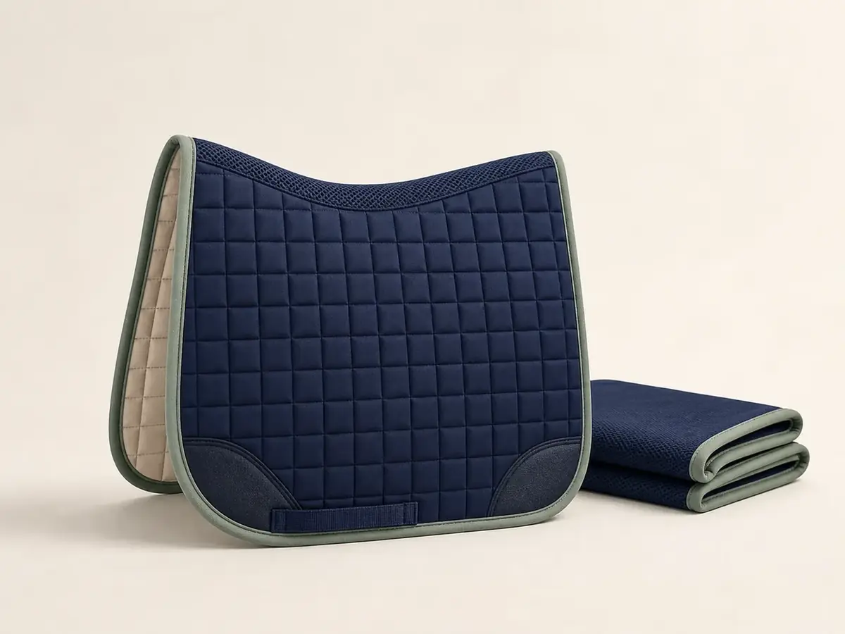 Saddle pads & exercise textiles — Dressage saddle pad