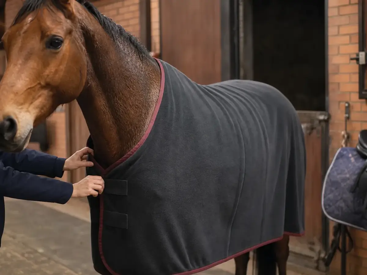 Horse rugs & blankets — Fleece cooler or stable layer