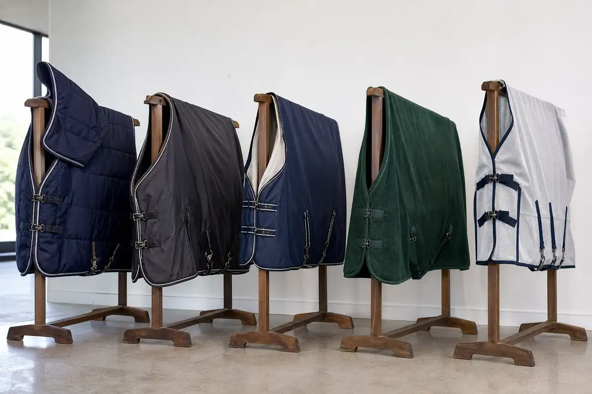 Unbranded horse rug range organised by use