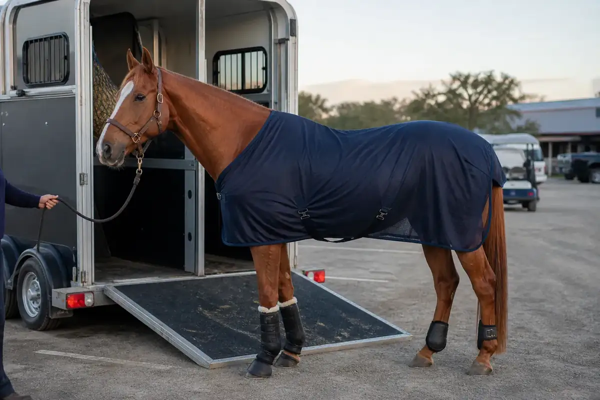 Lightweight travel horse rug